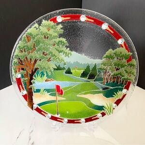 13.5" Golf Platter by Peggy Karr